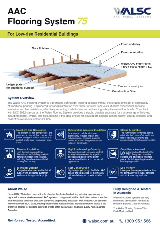Walsc Flooring System_Flyer