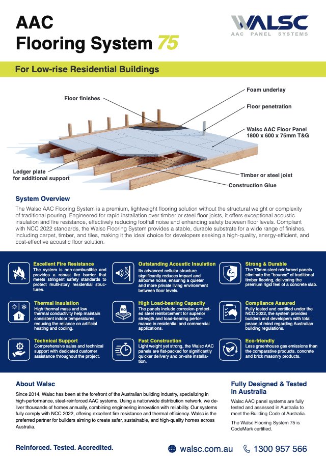Walsc Flooring System_Flyer