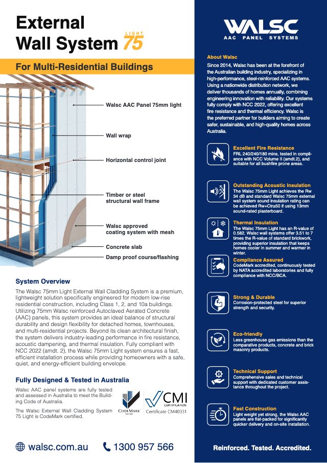 Walsc External 75 System_Flyer