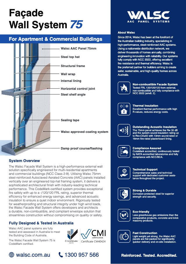 Walsc Facade System_Flyer